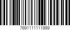 Código de barras (EAN, GTIN, SKU, ISBN): '7891111111999'