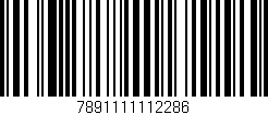 Código de barras (EAN, GTIN, SKU, ISBN): '7891111112286'