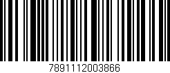 Código de barras (EAN, GTIN, SKU, ISBN): '7891112003866'