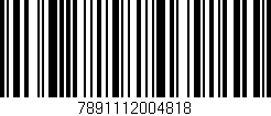 Código de barras (EAN, GTIN, SKU, ISBN): '7891112004818'