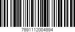 Código de barras (EAN, GTIN, SKU, ISBN): '7891112004894'