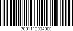 Código de barras (EAN, GTIN, SKU, ISBN): '7891112004900'