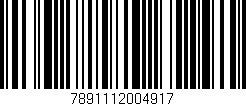 Código de barras (EAN, GTIN, SKU, ISBN): '7891112004917'