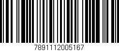 Código de barras (EAN, GTIN, SKU, ISBN): '7891112005167'