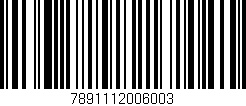 Código de barras (EAN, GTIN, SKU, ISBN): '7891112006003'