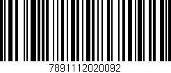 Código de barras (EAN, GTIN, SKU, ISBN): '7891112020092'