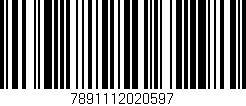 Código de barras (EAN, GTIN, SKU, ISBN): '7891112020597'
