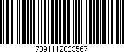 Código de barras (EAN, GTIN, SKU, ISBN): '7891112023567'