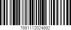 Código de barras (EAN, GTIN, SKU, ISBN): '7891112024892'