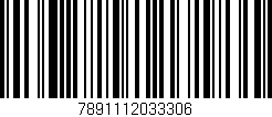 Código de barras (EAN, GTIN, SKU, ISBN): '7891112033306'