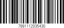Código de barras (EAN, GTIN, SKU, ISBN): '7891112035430'