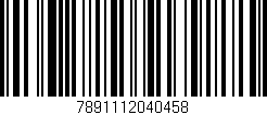 Código de barras (EAN, GTIN, SKU, ISBN): '7891112040458'