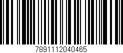 Código de barras (EAN, GTIN, SKU, ISBN): '7891112040465'