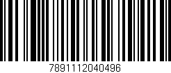 Código de barras (EAN, GTIN, SKU, ISBN): '7891112040496'