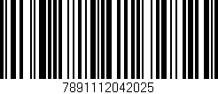 Código de barras (EAN, GTIN, SKU, ISBN): '7891112042025'