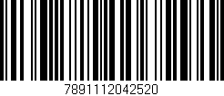 Código de barras (EAN, GTIN, SKU, ISBN): '7891112042520'