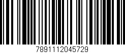 Código de barras (EAN, GTIN, SKU, ISBN): '7891112045729'