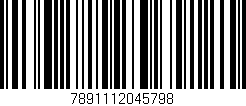 Código de barras (EAN, GTIN, SKU, ISBN): '7891112045798'