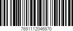 Código de barras (EAN, GTIN, SKU, ISBN): '7891112046870'