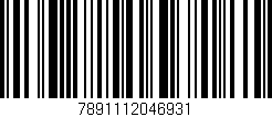 Código de barras (EAN, GTIN, SKU, ISBN): '7891112046931'