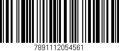 Código de barras (EAN, GTIN, SKU, ISBN): '7891112054561'
