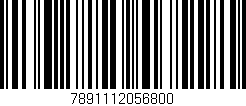 Código de barras (EAN, GTIN, SKU, ISBN): '7891112056800'