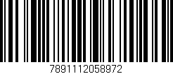 Código de barras (EAN, GTIN, SKU, ISBN): '7891112058972'