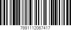 Código de barras (EAN, GTIN, SKU, ISBN): '7891112067417'