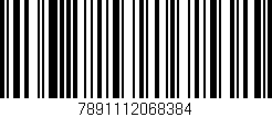 Código de barras (EAN, GTIN, SKU, ISBN): '7891112068384'