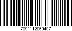 Código de barras (EAN, GTIN, SKU, ISBN): '7891112068407'