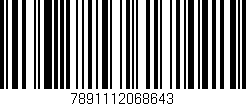 Código de barras (EAN, GTIN, SKU, ISBN): '7891112068643'