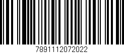 Código de barras (EAN, GTIN, SKU, ISBN): '7891112072022'