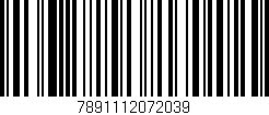 Código de barras (EAN, GTIN, SKU, ISBN): '7891112072039'