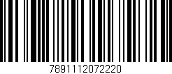 Código de barras (EAN, GTIN, SKU, ISBN): '7891112072220'