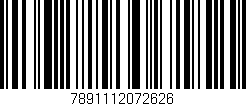 Código de barras (EAN, GTIN, SKU, ISBN): '7891112072626'