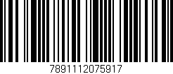 Código de barras (EAN, GTIN, SKU, ISBN): '7891112075917'