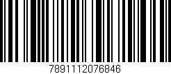 Código de barras (EAN, GTIN, SKU, ISBN): '7891112076846'