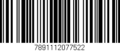 Código de barras (EAN, GTIN, SKU, ISBN): '7891112077522'