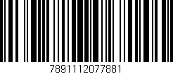 Código de barras (EAN, GTIN, SKU, ISBN): '7891112077881'