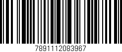 Código de barras (EAN, GTIN, SKU, ISBN): '7891112083967'