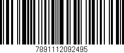 Código de barras (EAN, GTIN, SKU, ISBN): '7891112092495'