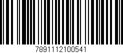 Código de barras (EAN, GTIN, SKU, ISBN): '7891112100541'