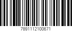 Código de barras (EAN, GTIN, SKU, ISBN): '7891112100671'