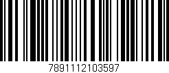 Código de barras (EAN, GTIN, SKU, ISBN): '7891112103597'