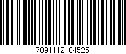 Código de barras (EAN, GTIN, SKU, ISBN): '7891112104525'
