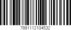 Código de barras (EAN, GTIN, SKU, ISBN): '7891112104532'