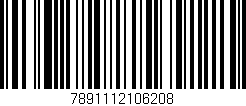 Código de barras (EAN, GTIN, SKU, ISBN): '7891112106208'