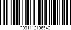 Código de barras (EAN, GTIN, SKU, ISBN): '7891112106543'
