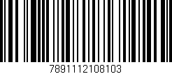 Código de barras (EAN, GTIN, SKU, ISBN): '7891112108103'
