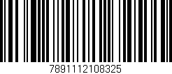 Código de barras (EAN, GTIN, SKU, ISBN): '7891112108325'